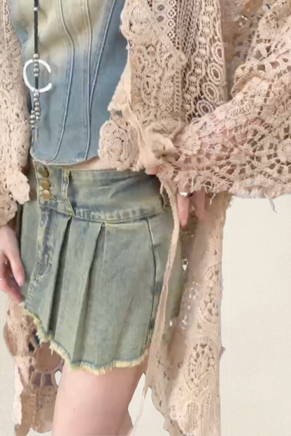 Pleated Mini Skort