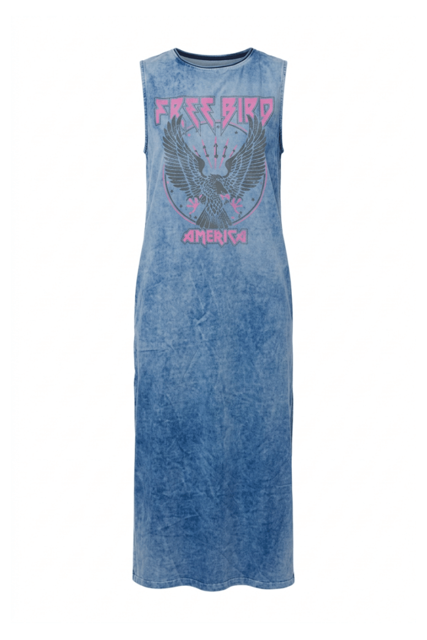 Free Bird America Muscle Tank Midi