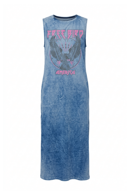 Free Bird America Muscle Tank Midi