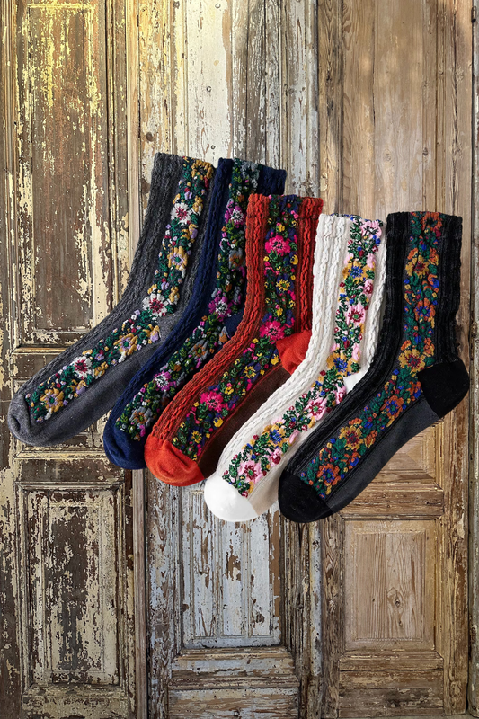 Vintage Floral Socks