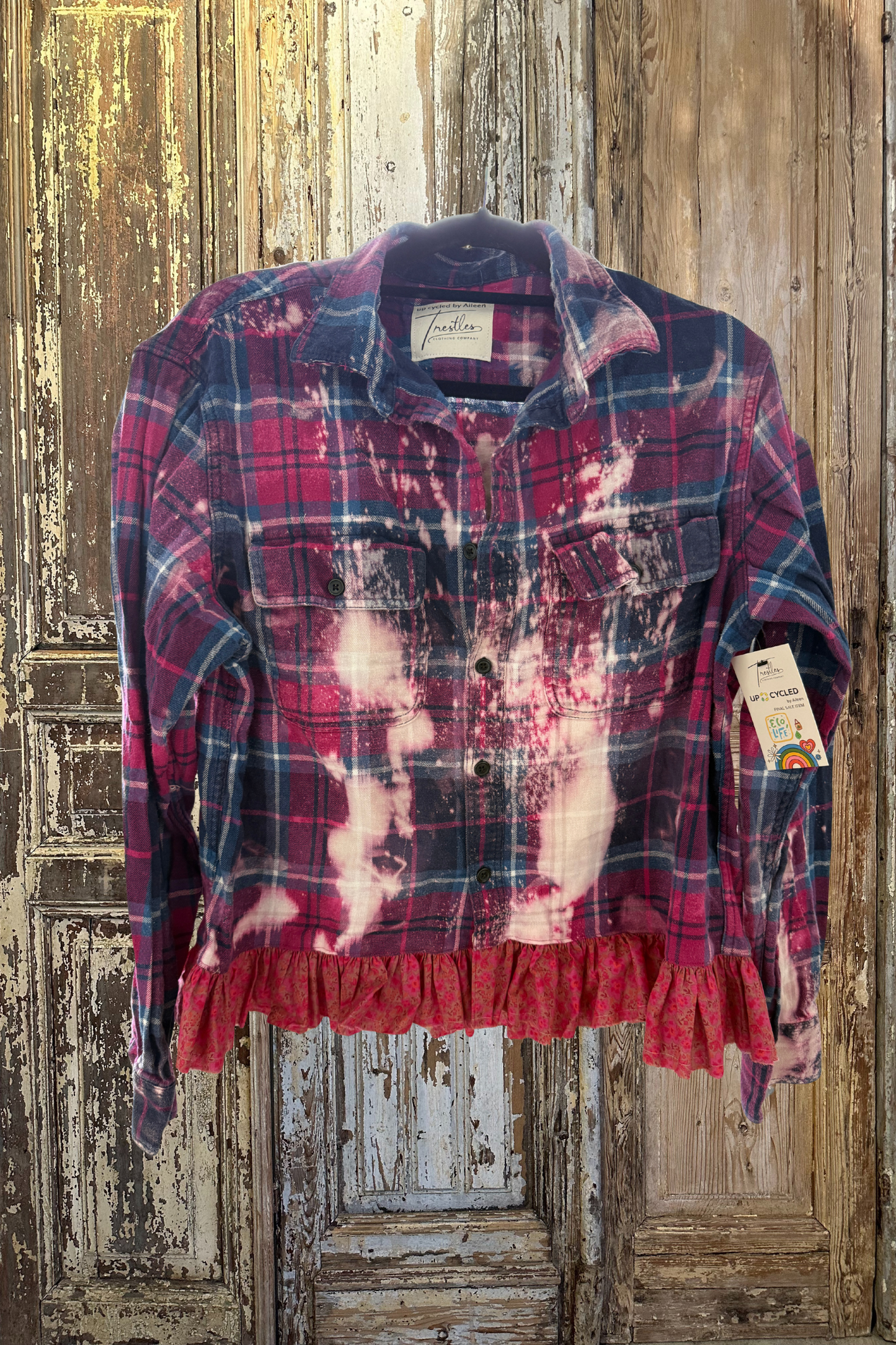Large Ruffled Flannel