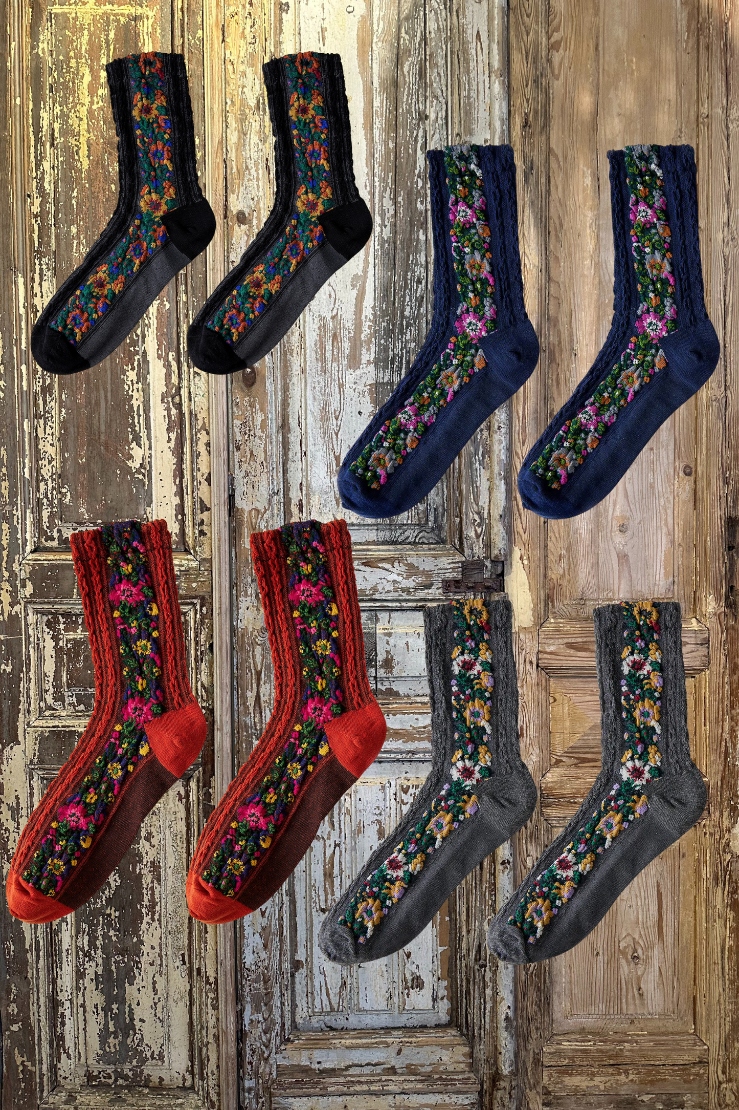 Vintage Floral Socks