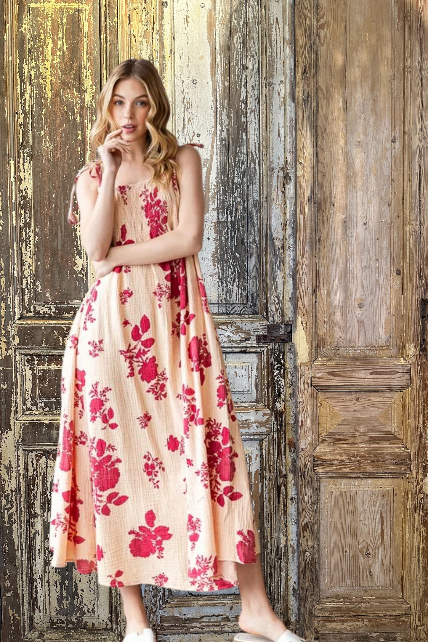 Floral Gauze Dress