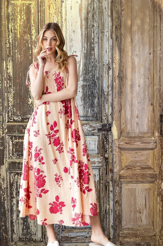 Floral Gauze Dress