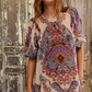 Maye Printed Velvet Tunic