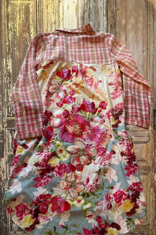 Poinsettia Shirt Dress