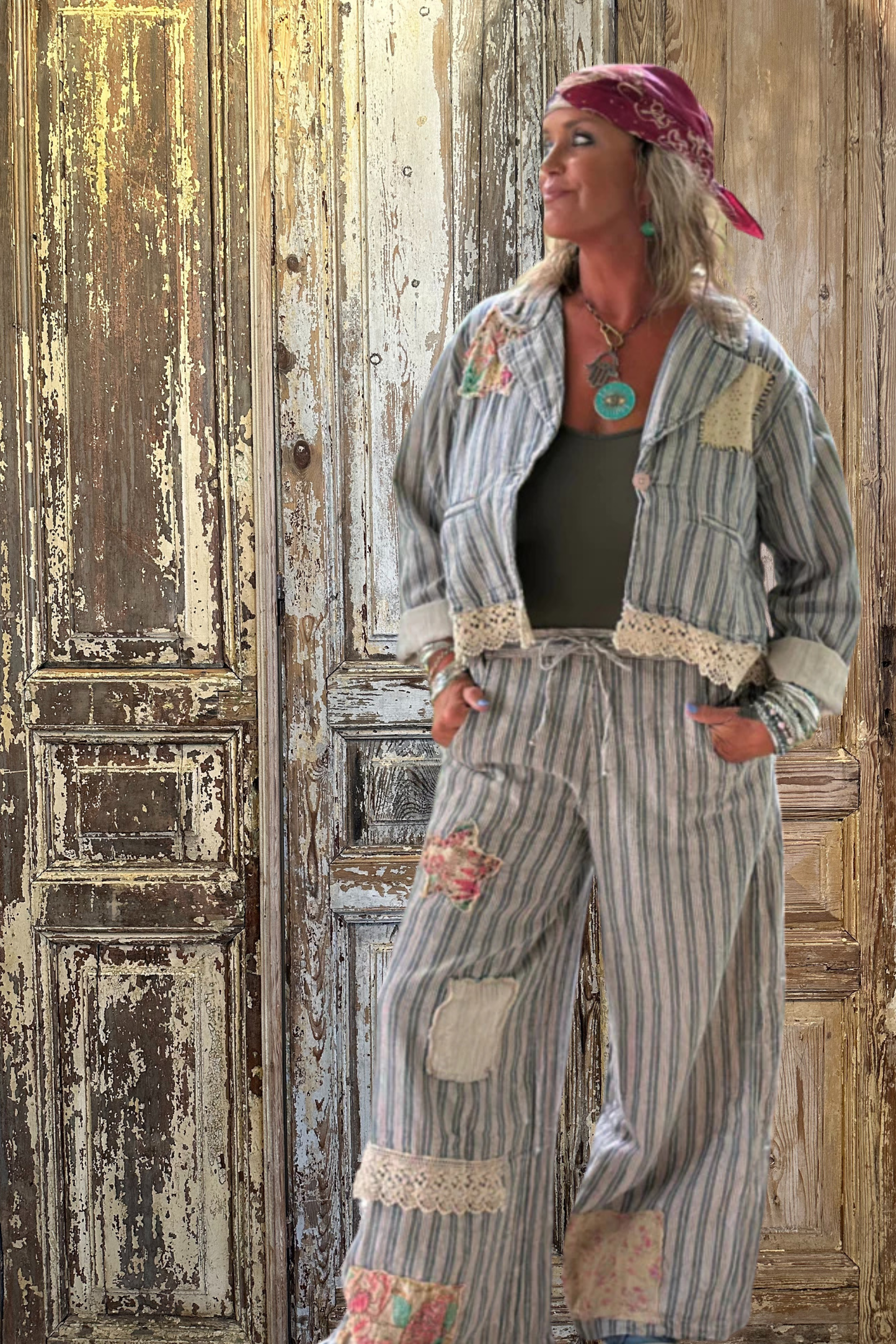 Lined Up Trouser Pants