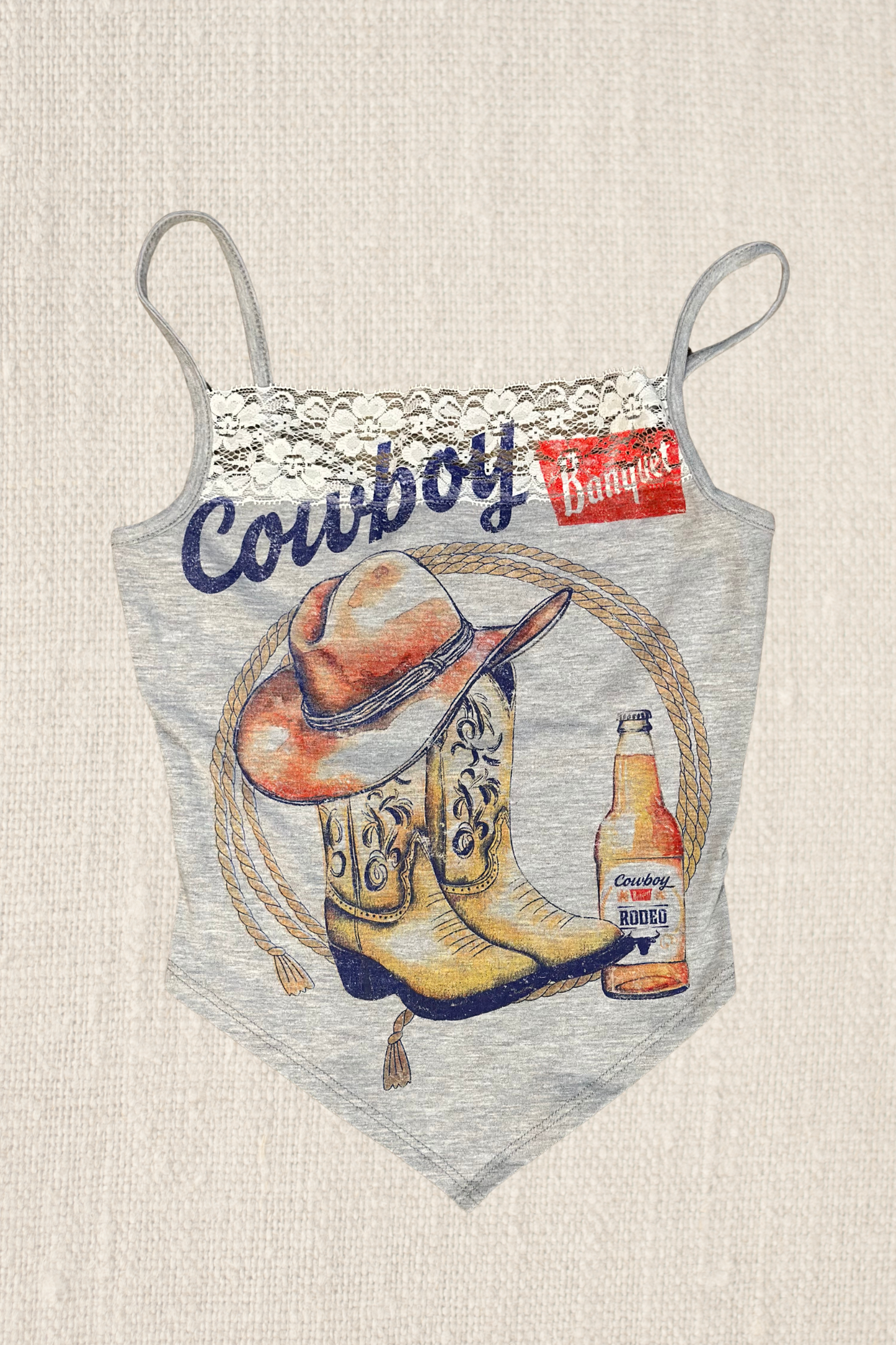 Cowboy Lace Triangle Tank