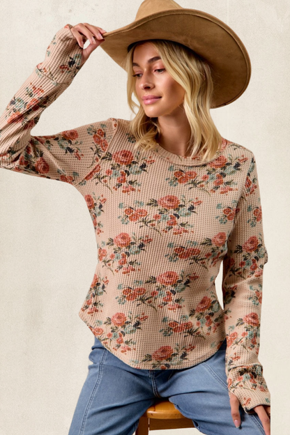 Floral Thumb Hole Thermal