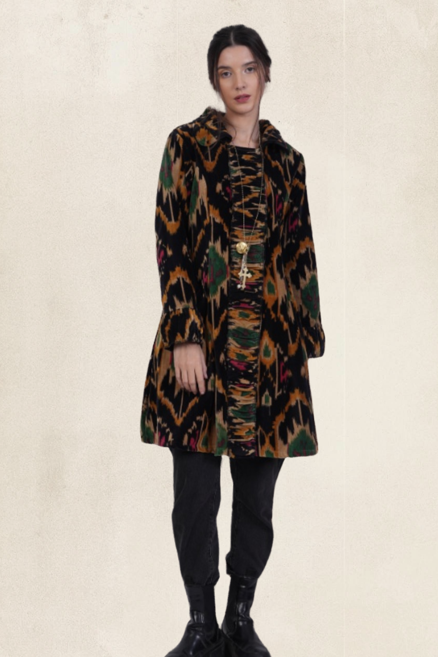 Velvet Ikat Jacket