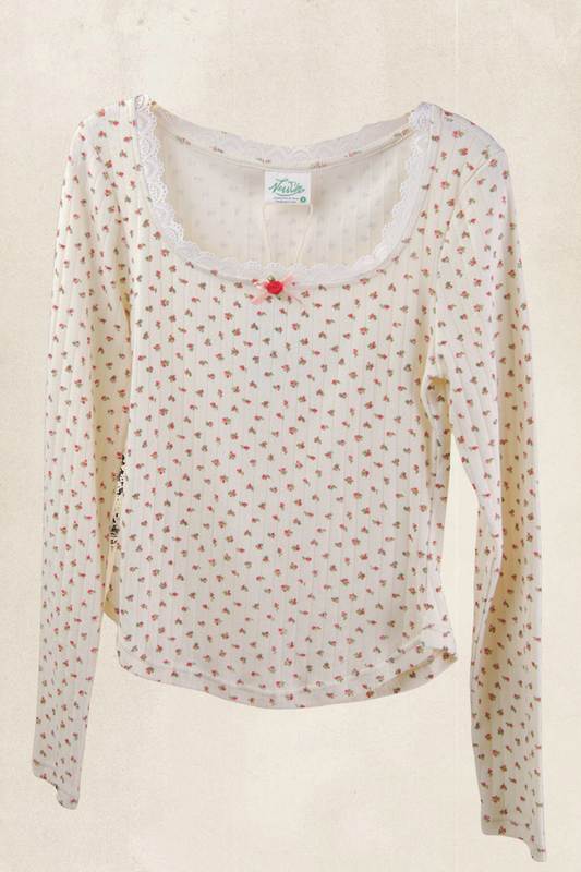 Cotton Mini Flower Top