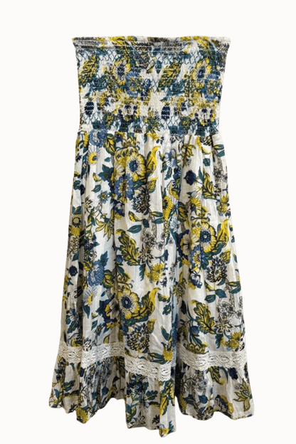 Green Floral Midi Dress