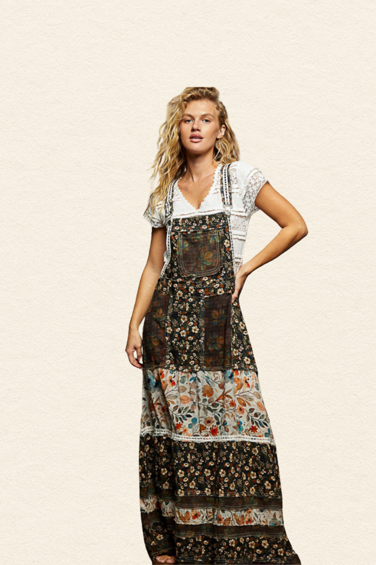 Floral Overall Dress