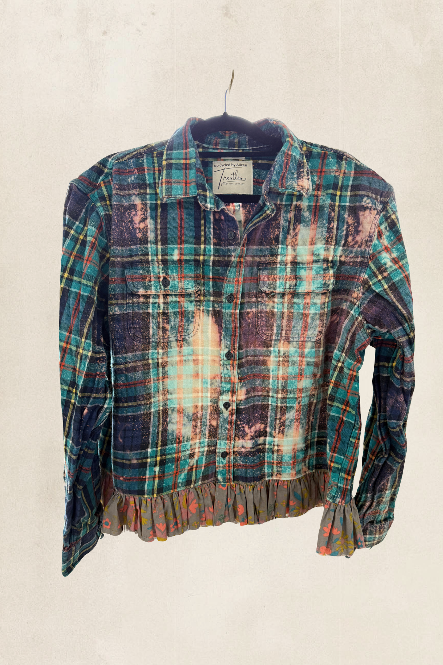 Large Ruffled Flannel