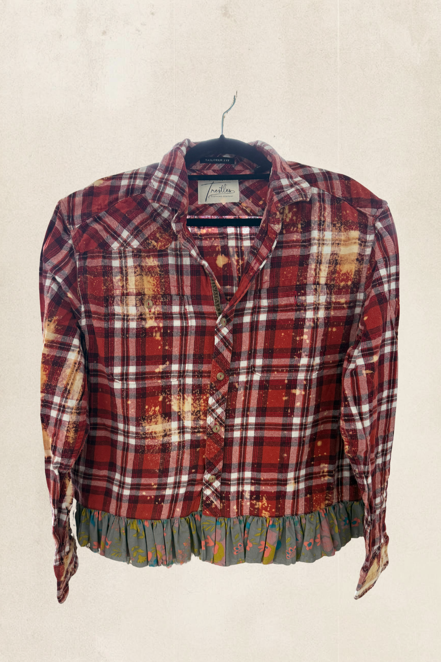 Large Ruffled Flannel