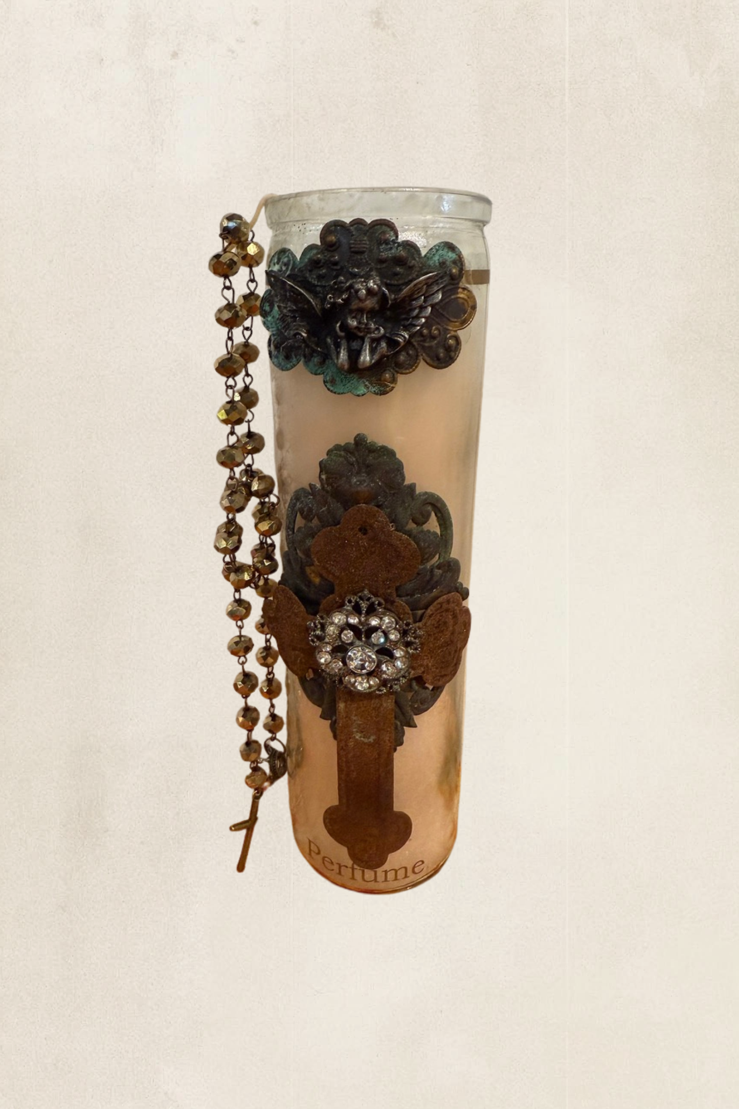 Ornate Glass Vintage Candles