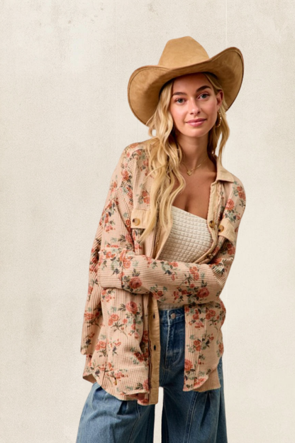 Floral Thermal Shacket
