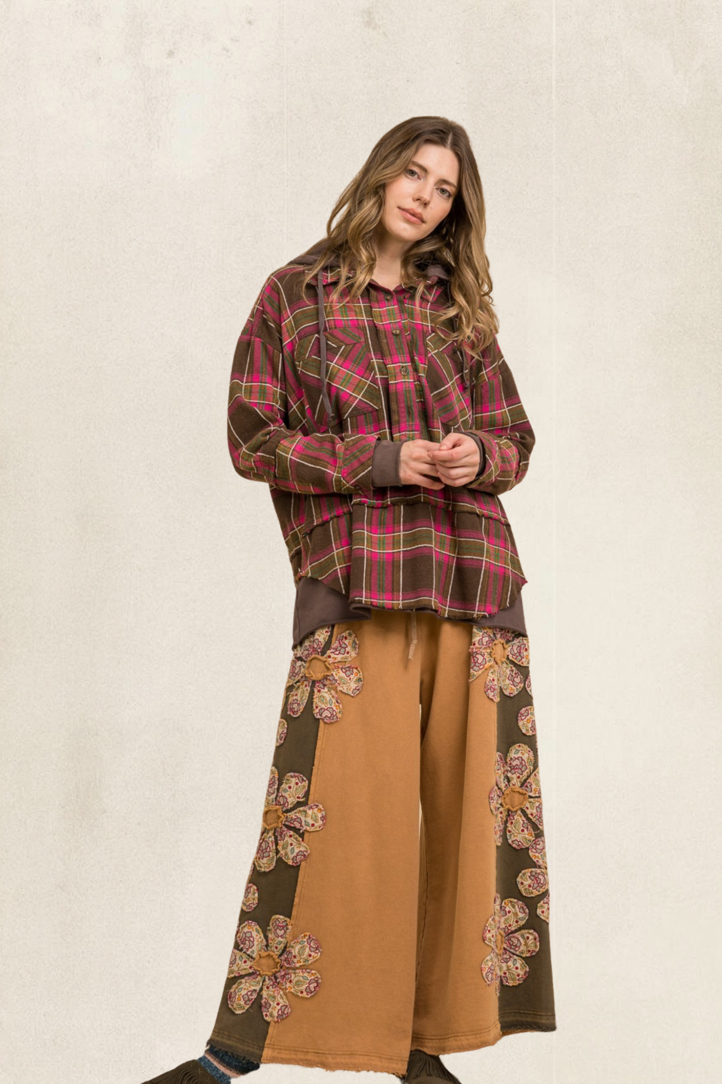 Flower Patch Knit Pants