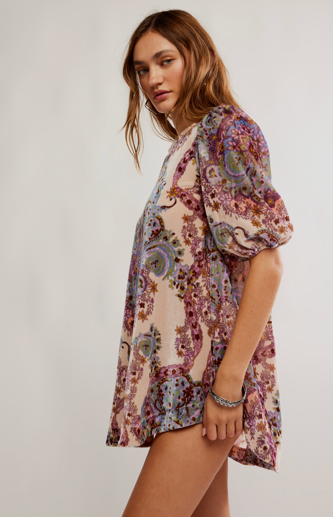 Maye Printed Velvet Tunic