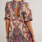 Maye Printed Velvet Tunic