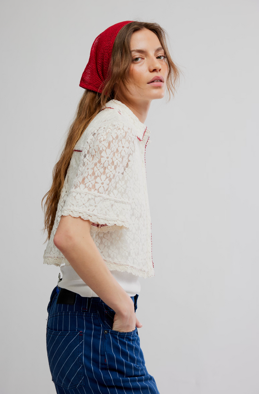 Mannie Lace Buttondown