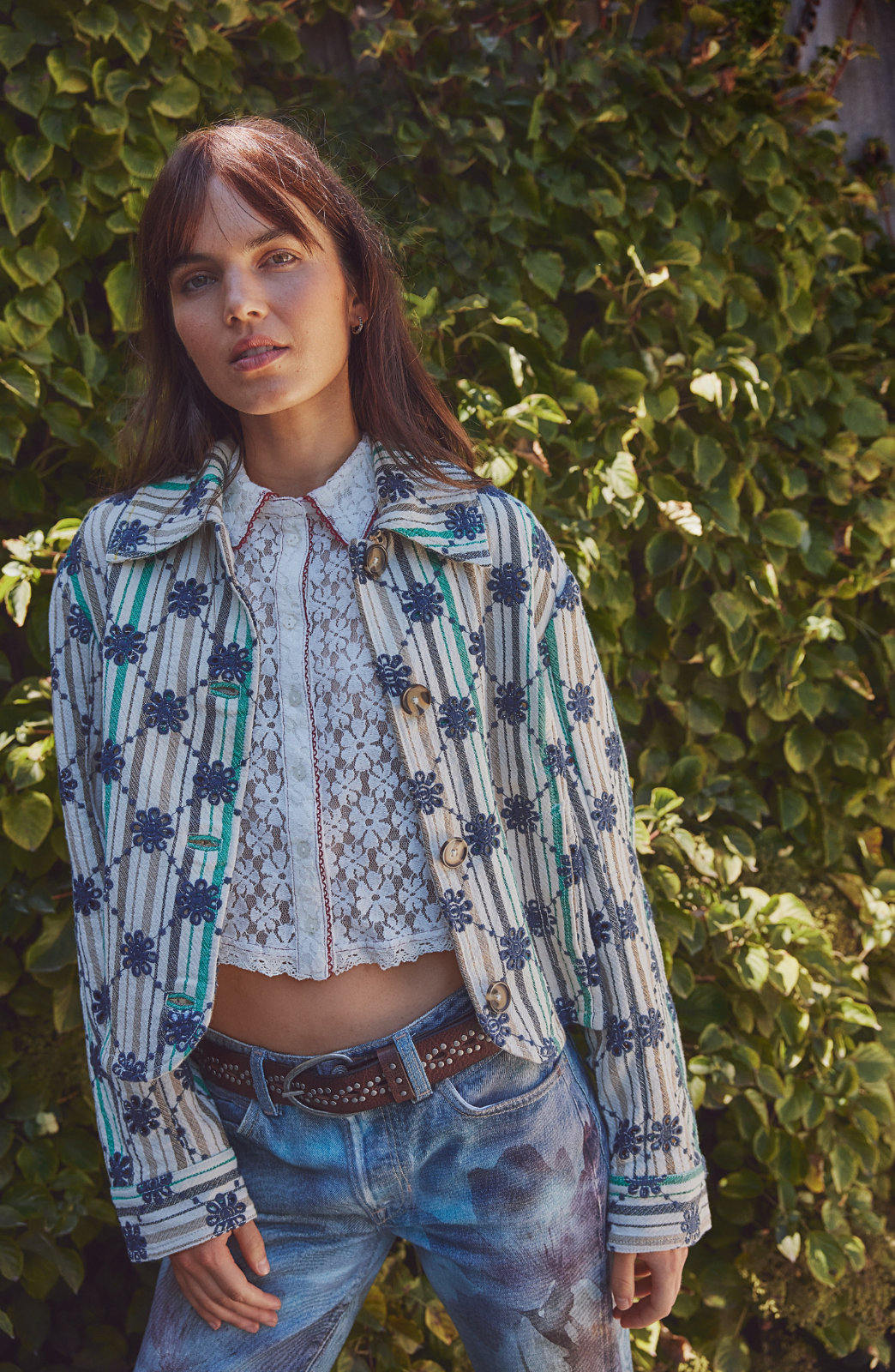 Mannie Lace Buttondown