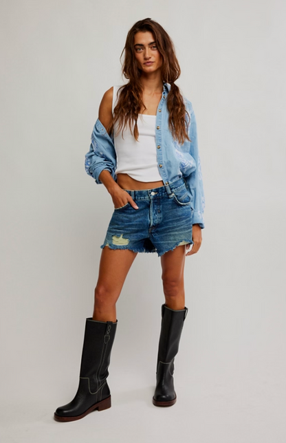Now or Never Denim Shorts