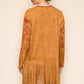 Embroidered Suede Jacket