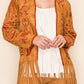 Embroidered Suede Jacket