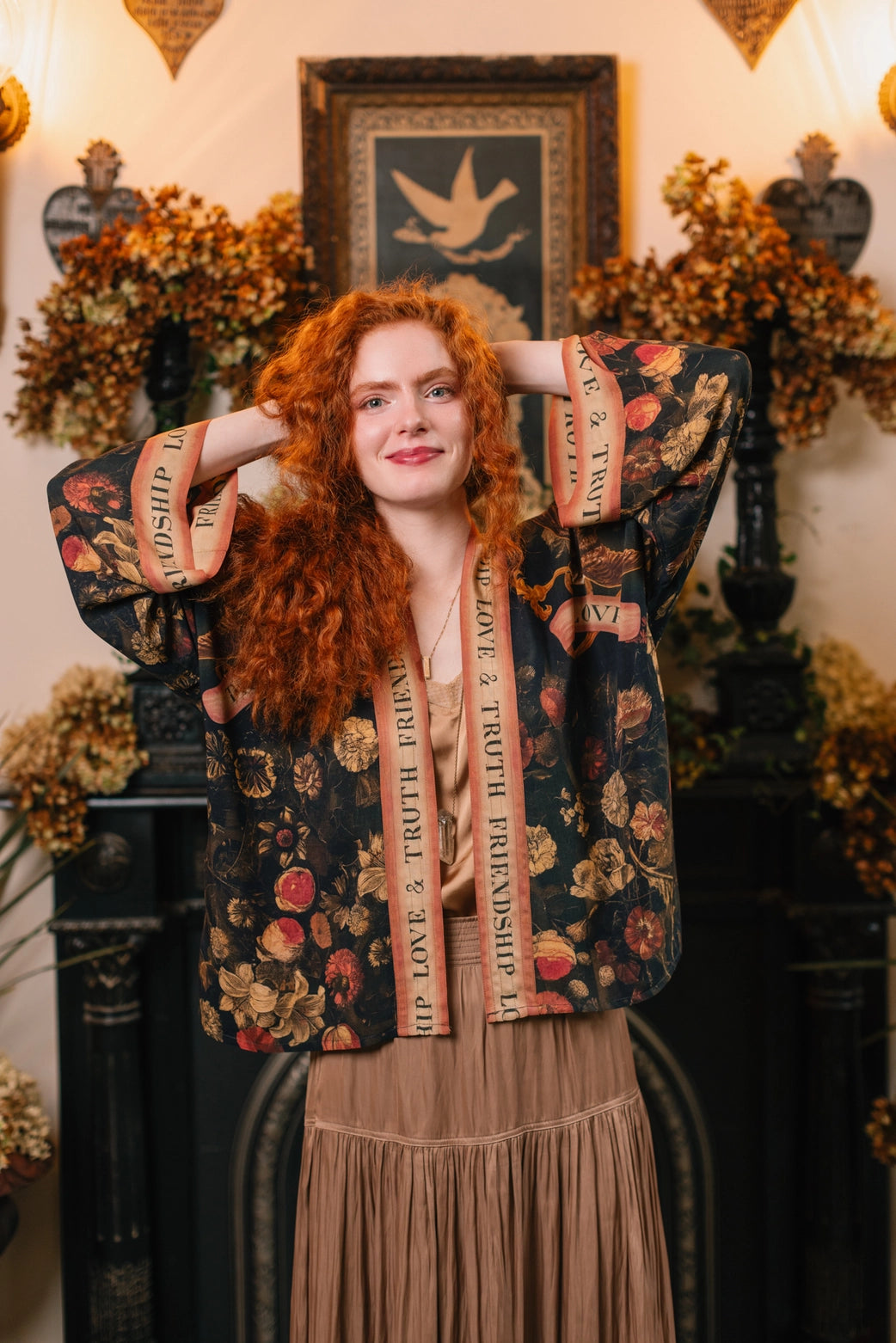 Heart of Gold Cropped Kimono