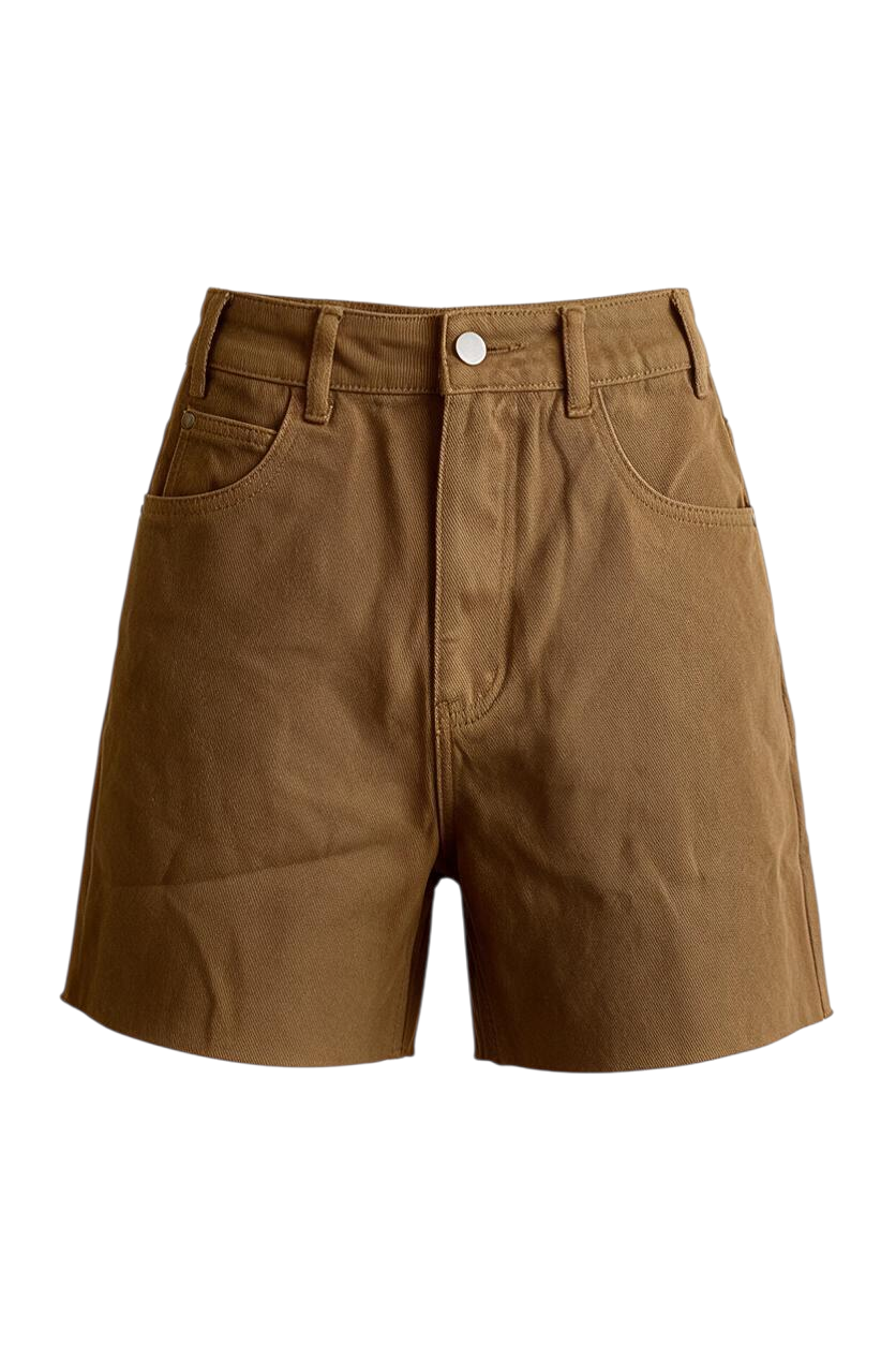 Color Denim Shorts