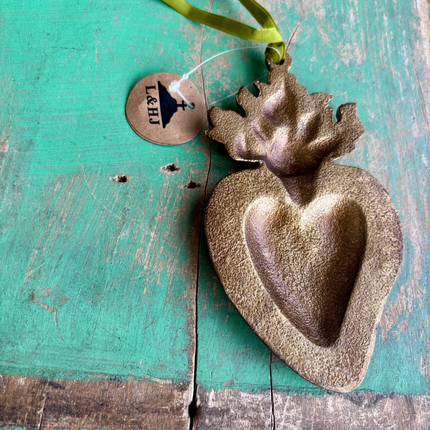 Flaming Heart Ornament