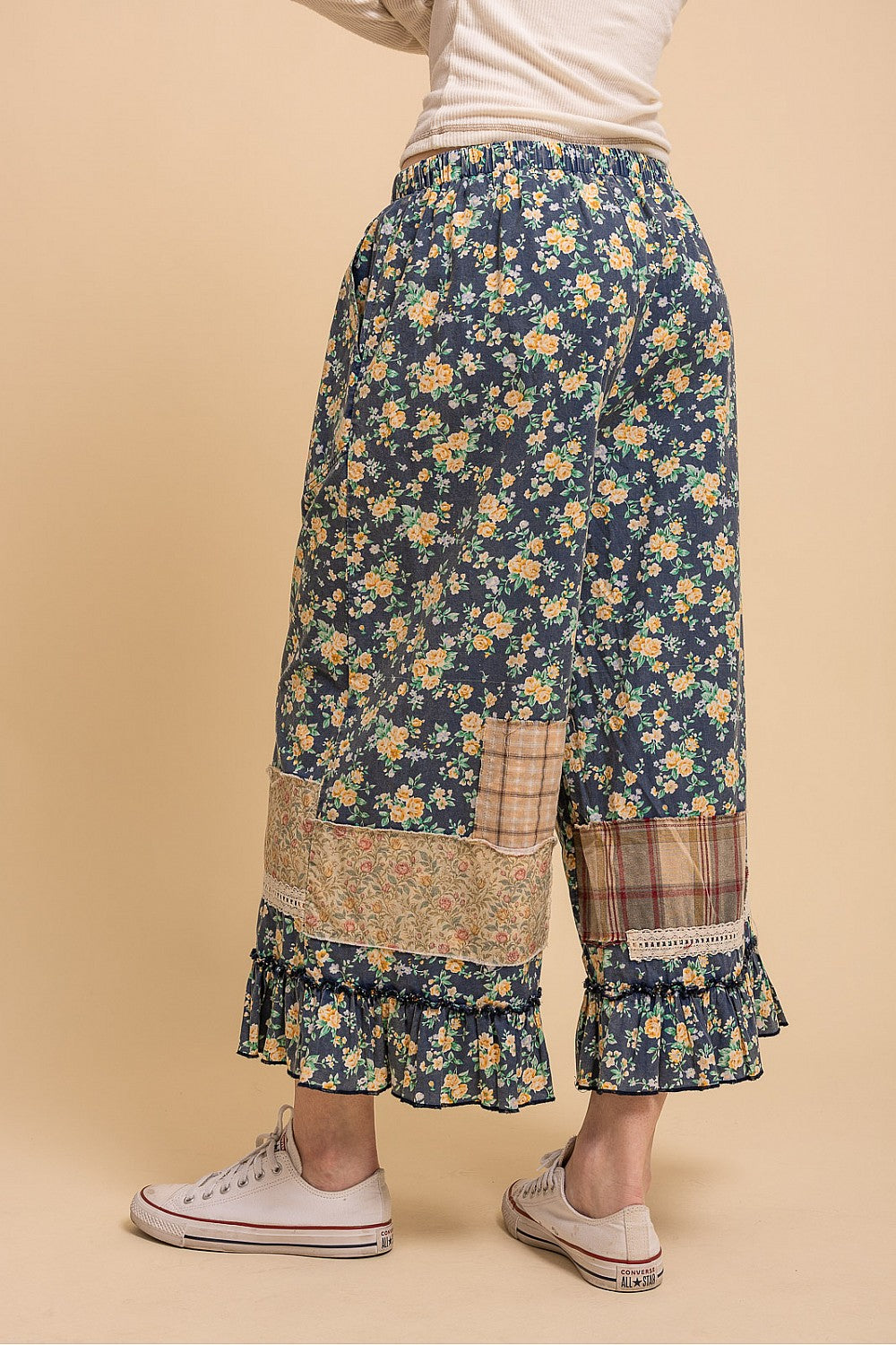 Floral Ruffled Pants