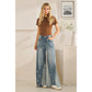 Bleached Wide Leg Jeans