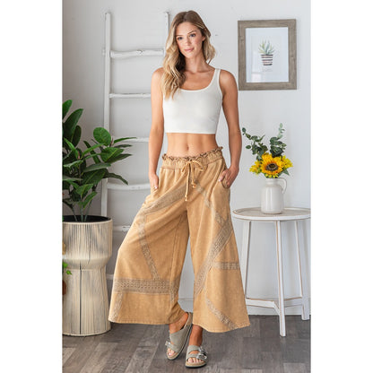 Lace Trim Pants