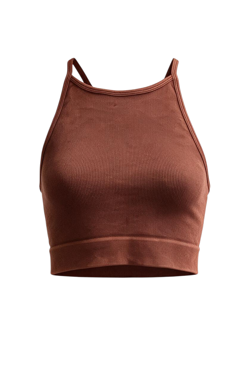 Vintage Highneck Bra Top-9084