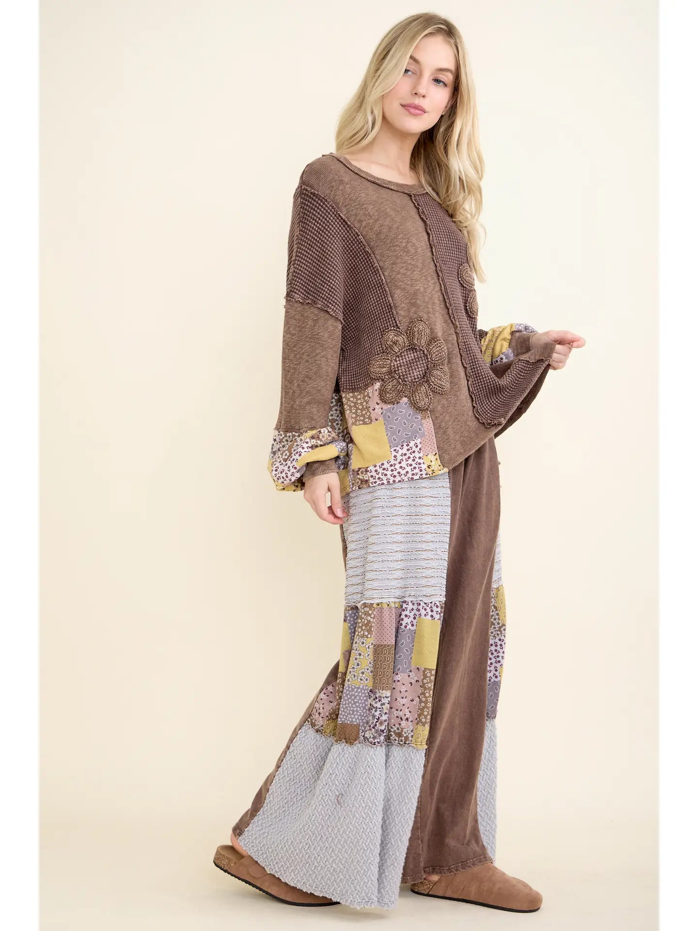 Daisy Patchwork Sweater