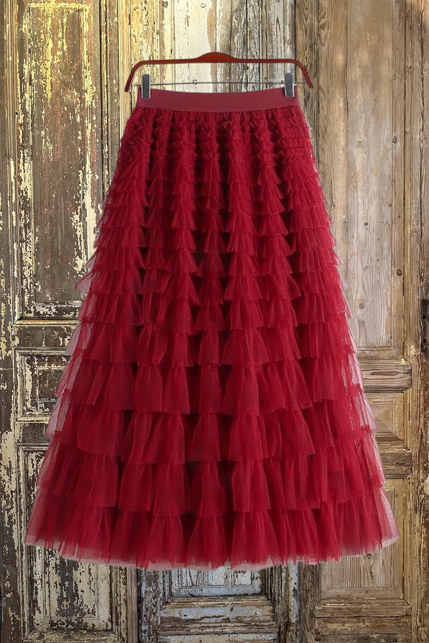 Combo Sized Ruffled Tulle Skirt