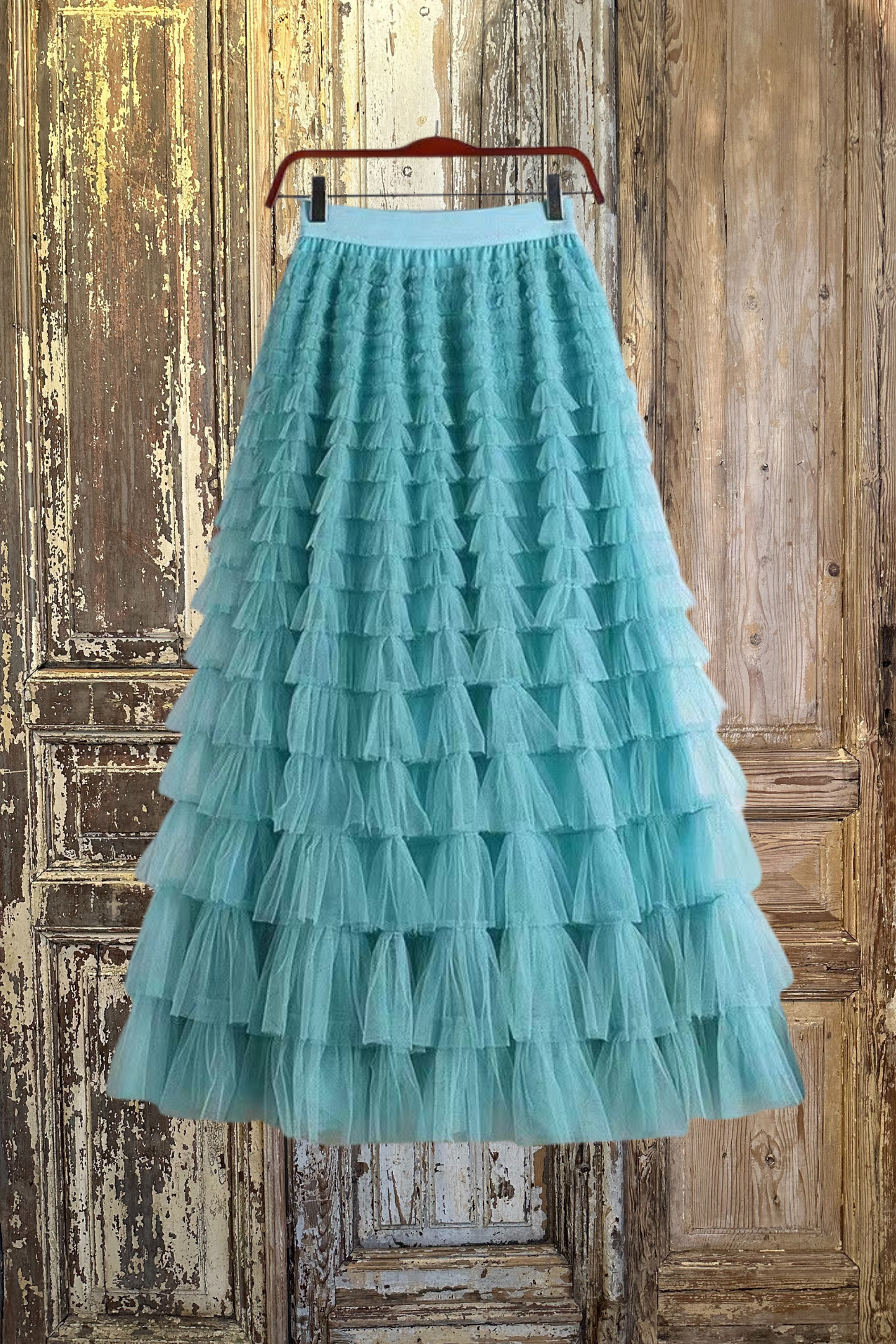 Combo Sized Ruffled Tulle Skirt