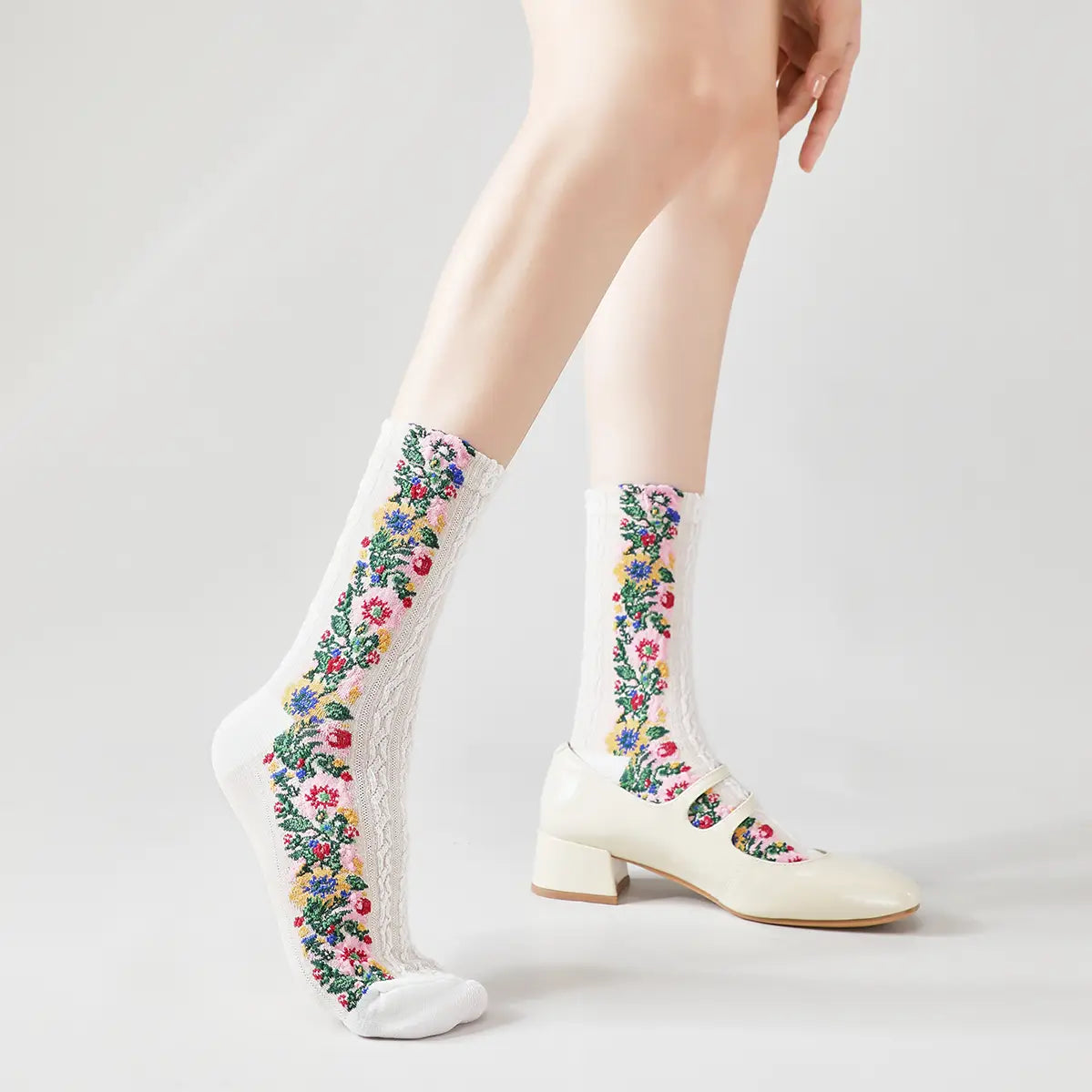 Vintage Floral Socks