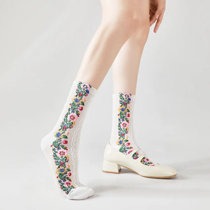 Vintage Floral Socks