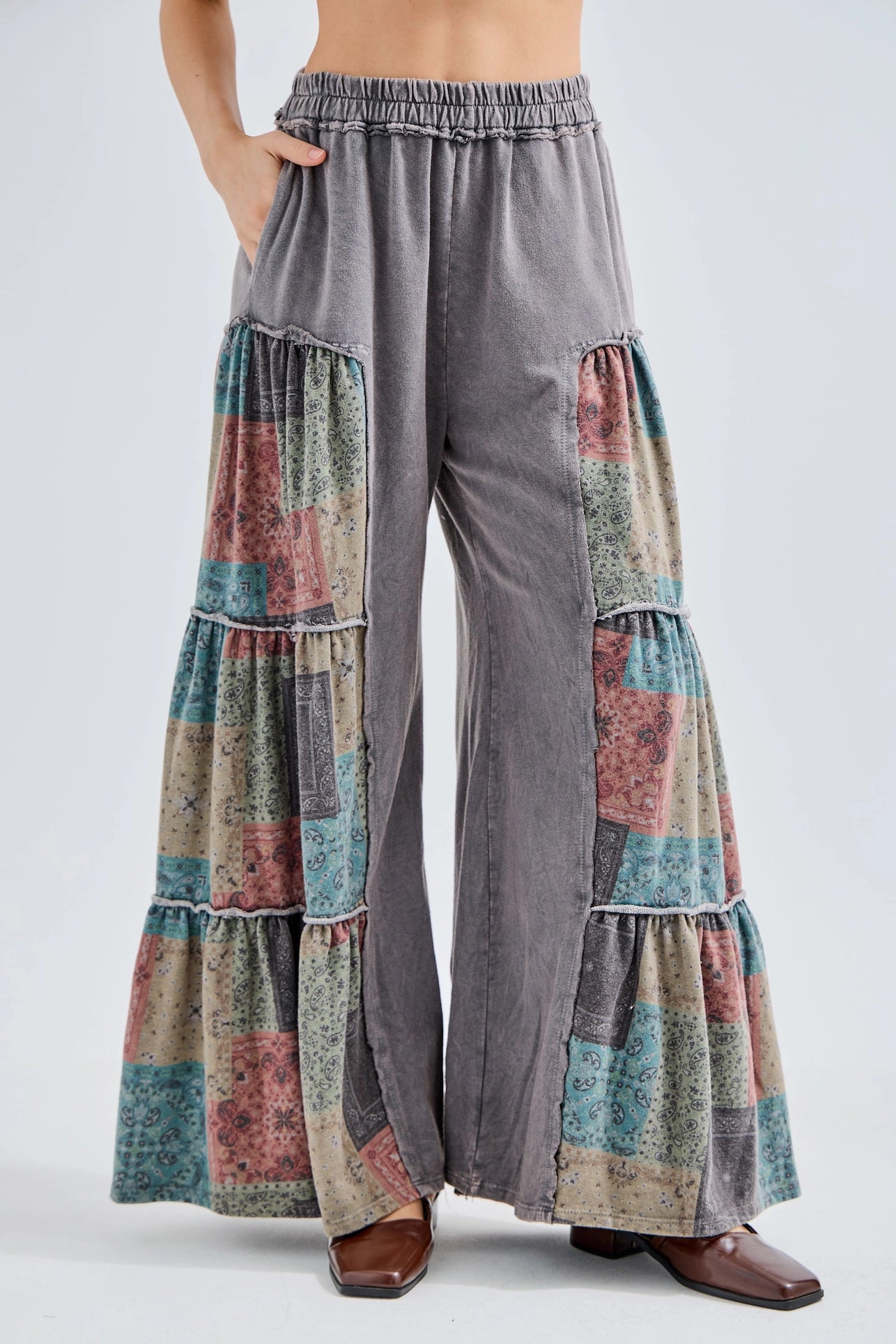 Mineral Knit Patch Pants