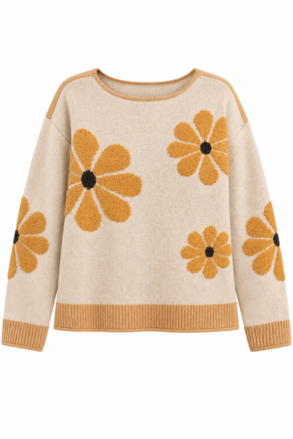 Daisy Ribbed Sweater
