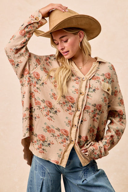 Floral Thermal Shacket
