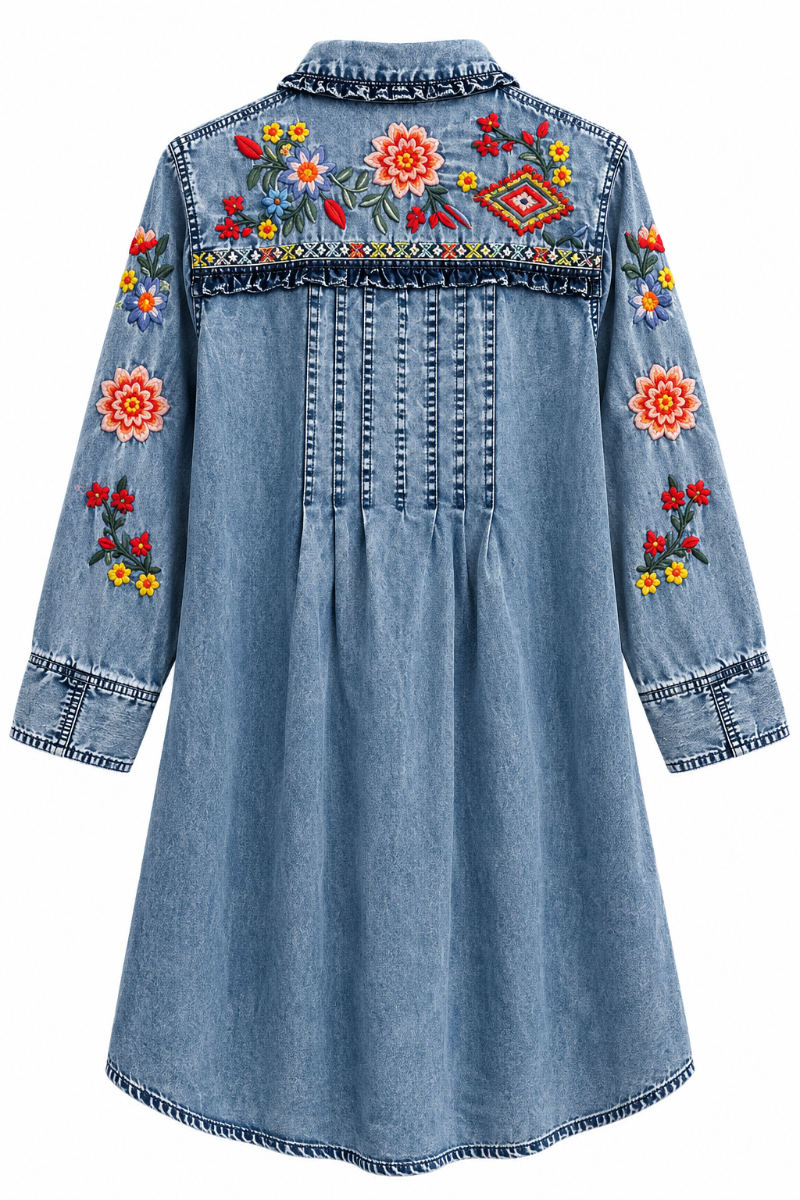 Desert Rose Pin Tuck Dress