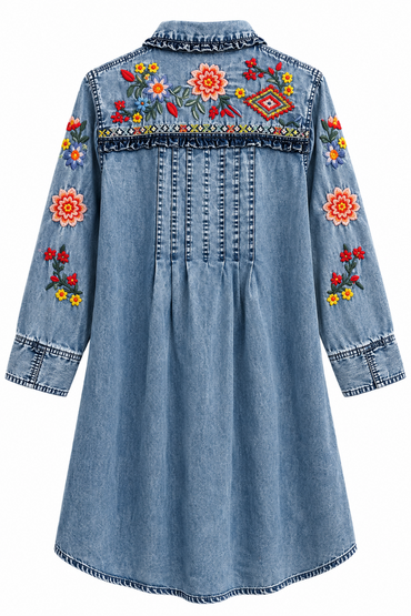 Desert Rose Pin Tuck Dress