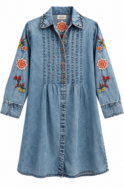 Desert Rose Pin Tuck Dress