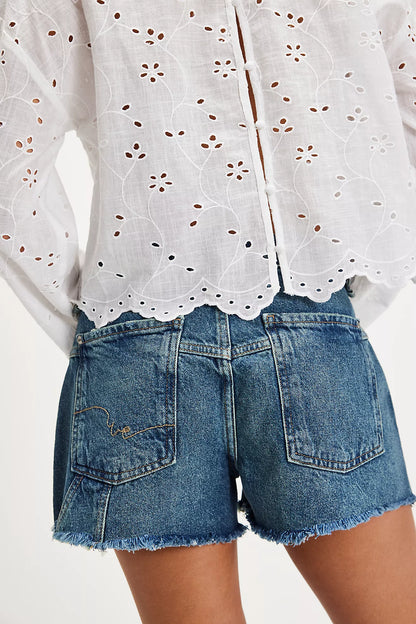Now or Never Denim Shorts