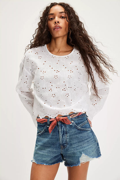Now or Never Denim Shorts