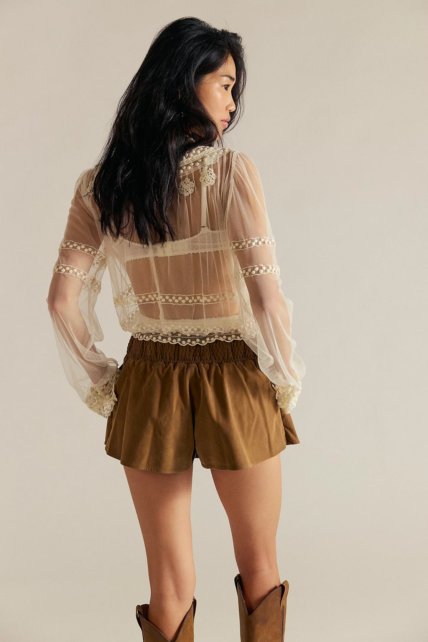 Paradise Found Suede Skort